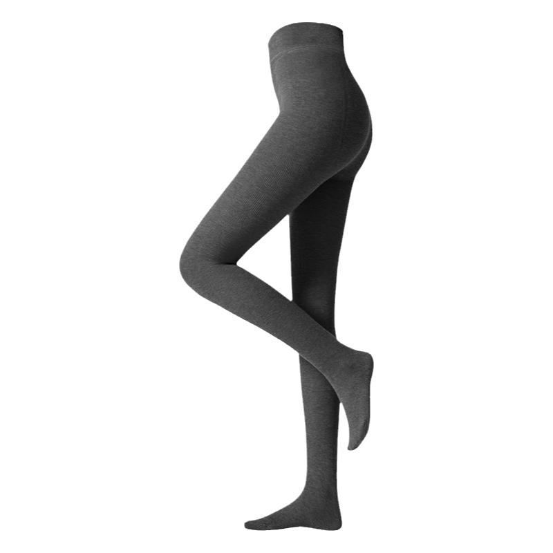 曲线主义黑灰外穿压力瘦腿打底连裤袜女新款春季无缝显瘦外穿