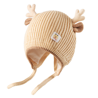 贝肽斯纯棉套头帽无檐款护耳保暖