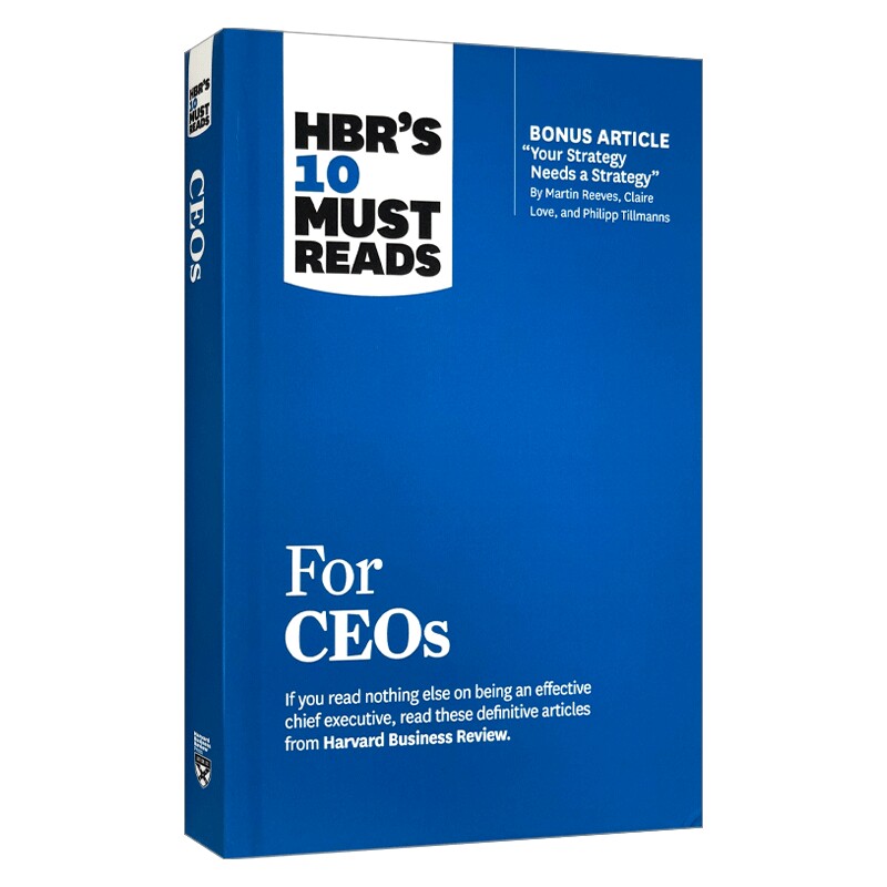英文原版 HBR's 10 Must Reads for CEOs 哈佛商业评论列出的CEO们必须阅读的10本书 精装 英文版 进口英语原版书籍