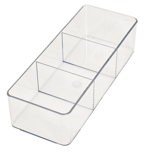 抽屉文具收纳盒办公桌透明整理分隔盒书桌内置杂物笔分格置物隔板