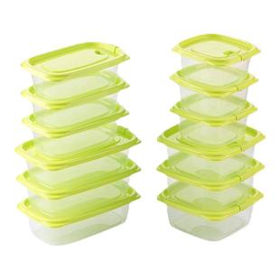 茶花食物收纳盒保鲜盒食品级pp材质米饭分装盒冰箱盒子冷冻专用