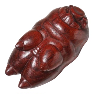 绿檀崖柏紫檀猪蹄团圆文玩手把件木雕挂件工艺品送礼高考金榜题名