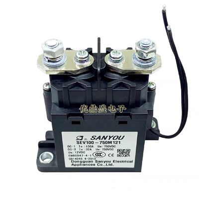 议价原装SEV100-750M121  12VDC三友新能源高压直流接触器100A 75