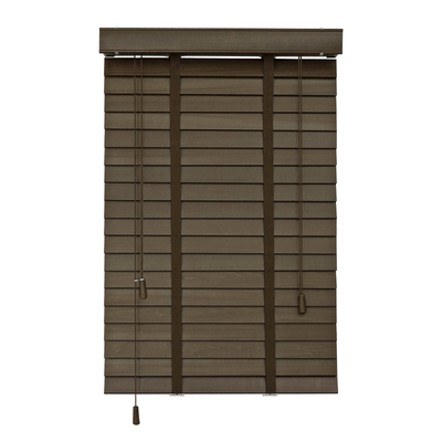 实木百叶窗帘遮光遮阳电动升降