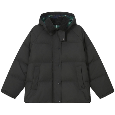 滨波女士通勤可拆卸帽休闲羽绒服