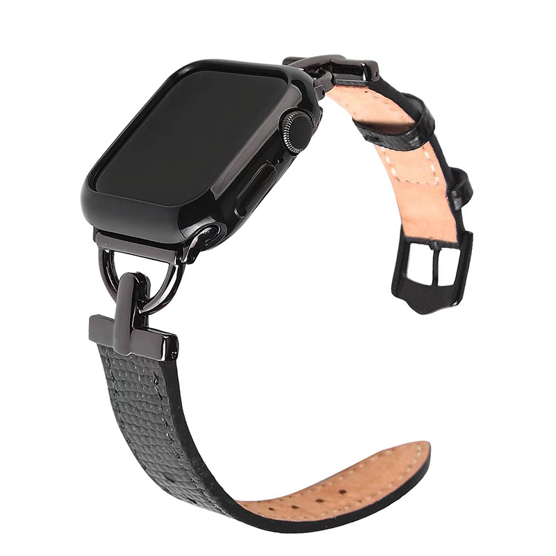 金属拼皮iwatch表带通用