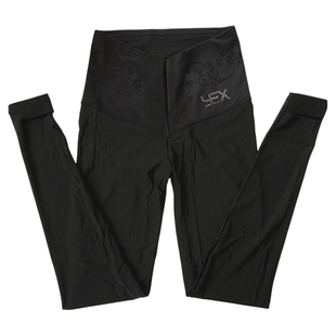 雅尔香6378 6531黑色单层薄款光面高腰束腹踩脚裤美体裤打底裤女