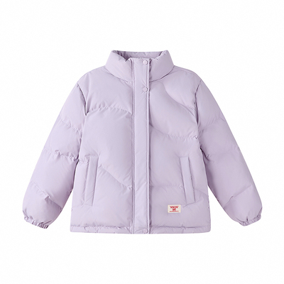 笛莎女童羽绒服冬季新款儿童女孩中大童立领面包服保暖外套洋气