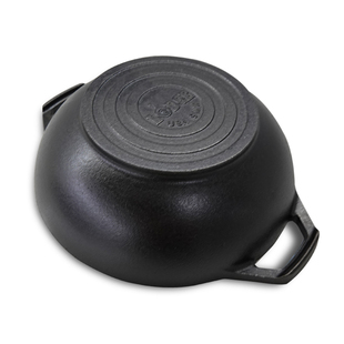 Lodge洛极铸铁无涂层不易粘圆底小炒锅23cm L9MW