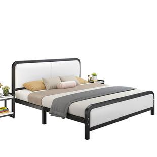 铁艺床现代简约1.5米铁架床单人床1.2米家用钢木床铁床北欧双人床