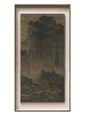 艺术家的礼物范宽溪山行旅图版画