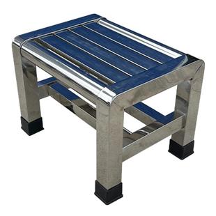 304不锈钢矮凳浴室摘菜凳不锈钢加厚家用浴室防滑老年人方板凳子