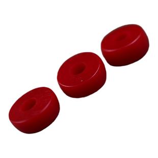 10mm大红色料器隔片西藏民手工斜切红料肠珠文玩散珠手串隔珠垫片