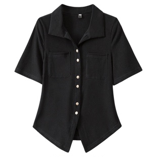 微胖的喵喵大码女装胖mm夏季巨显瘦通勤穿搭衬衫好看大方得体上衣