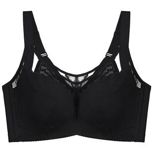 内衣大胸显小收副乳防下垂带钢圈全罩杯薄款大码聚拢调整型文胸女