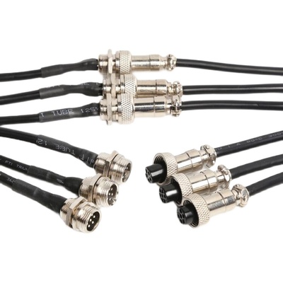 gx16带线连接器航空插头纯铜线材