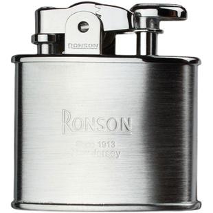 日本原装进口朗森打火机RONSON康斯坦丁男士高端机械磕头煤油黄铜