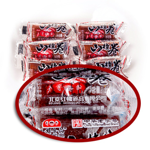 山楂卷山楂糕北京特产500g新鲜山楂片果脯蜜饯果丹皮零食红螺食品