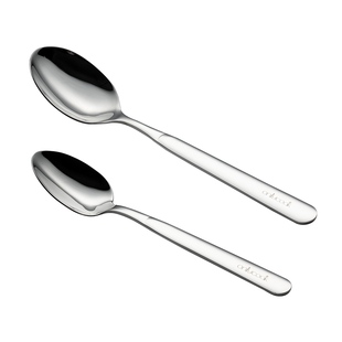 onlycook食品级1810不锈钢勺子小汤勺长柄实心勺家用儿童饭勺餐具