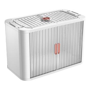 特大卷帘式免安装收纳柜零食玩具置物柜儿童衣服衣柜塑料储物柜子