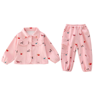 女童春装套装2026新款巨好看儿童装早春季女宝宝休闲运动洋气衣服