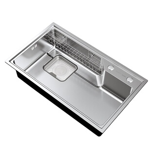 日丰集优水槽大单槽加厚不锈钢洗碗槽家用压纹台下盆厨房洗菜盆