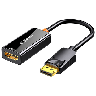 达而稳dp转hdmi转接头4k高清接口转换器笔记本电脑连显示器投影仪