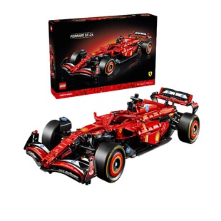 【自营】LEGO乐高机械组42207红色法拉利F1赛车模型1:8大尺寸比例