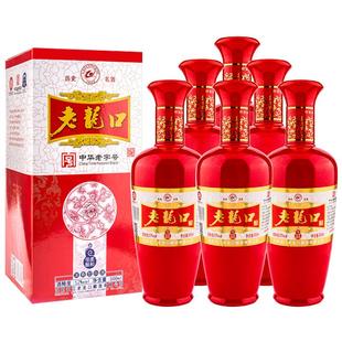老龙口白酒红柔佳酿52度整箱6瓶500ml礼盒装浓香型粮食酒水庆喜酒
