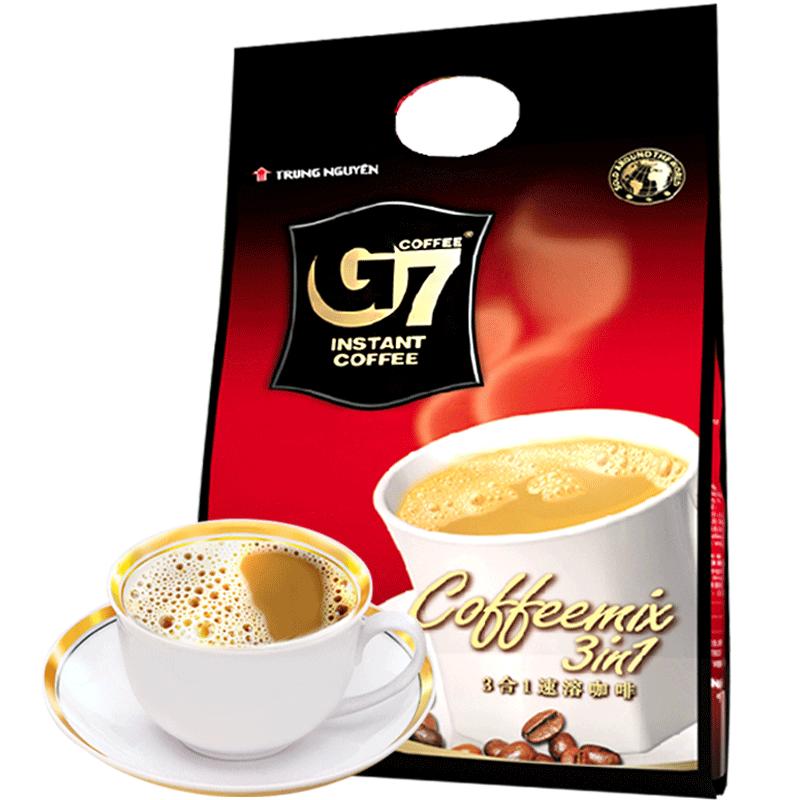 越南进口中原g7特浓咖啡粉速溶咖啡100条装1600g官方授权店正品