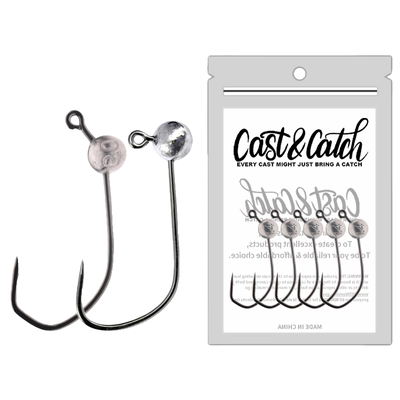 七成路亚微铅铅头钩小克重大钩门