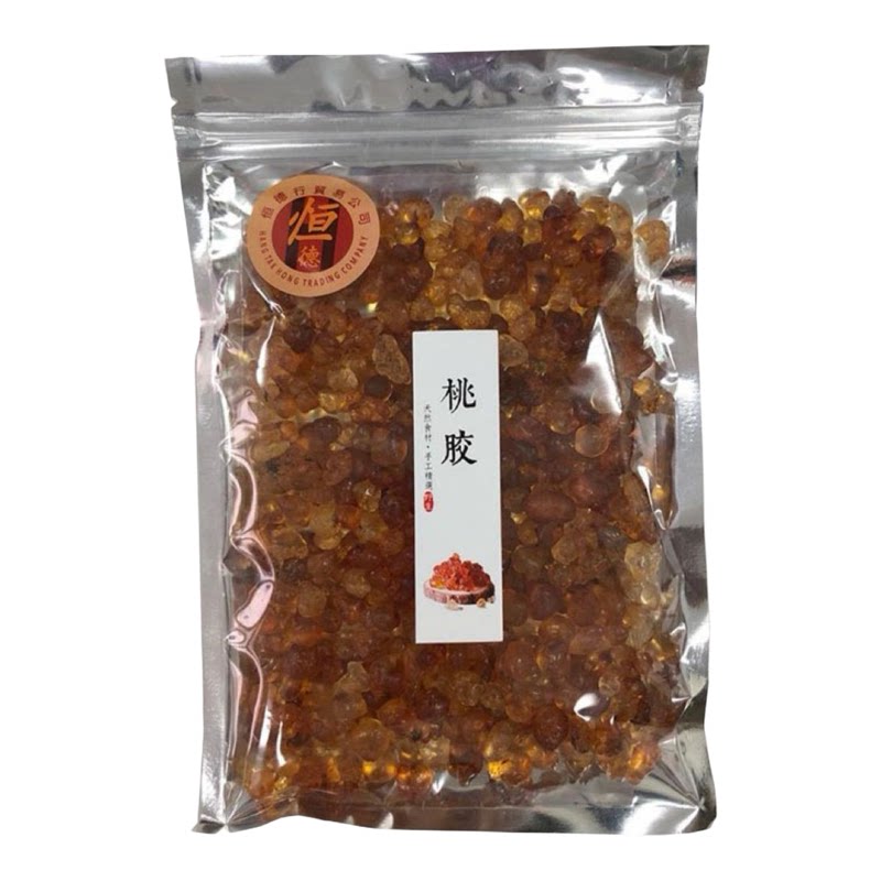 恒德行精选桃胶200g天然无杂质天然桃胶营养滋补食用桃胶养生胶质