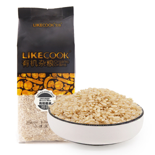 艾谷有机糙米400g无添加东北五谷杂粮真空装大米粥米伴侣