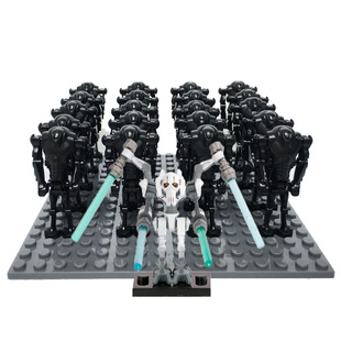 星球大战 SW001C Battle Droid鸭兵机器人仔塑料拼插积木儿童玩具