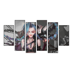 电竞酒店LOL装饰壁灯网咖led发光亚索暴走萝莉金克斯英雄联盟挂画