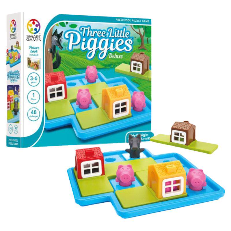 三只小猪小红帽与大灰狼桌游儿童2-3岁6亲子益智逻辑思维训练玩具