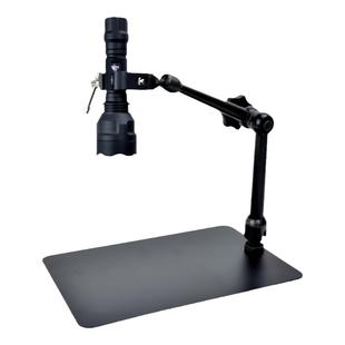 PDOK视觉检测工业相机手电筒可调蟹钳夹台夹式万向视觉支架固定架