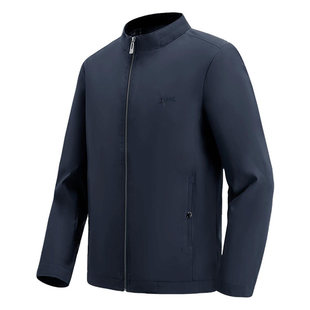 杉杉立领春秋行政干部中老年爸爸装商务新款风防泼水男士夹克外套