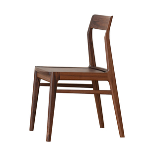 [海岸餐椅]原创设计北欧纯实木书椅手工榫卯白蜡黑胡桃丨览春木业