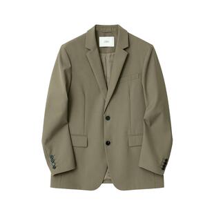 砖柜5k起重磅高定工艺羊毛混纺通勤休闲西装外套男春秋宽肩西服P6