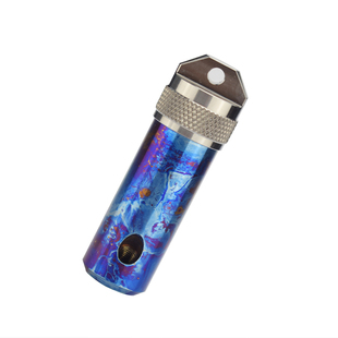 Titaner北斗作钛合金多功能密封防水盒钩子水草鱼钩爪子edc玩具