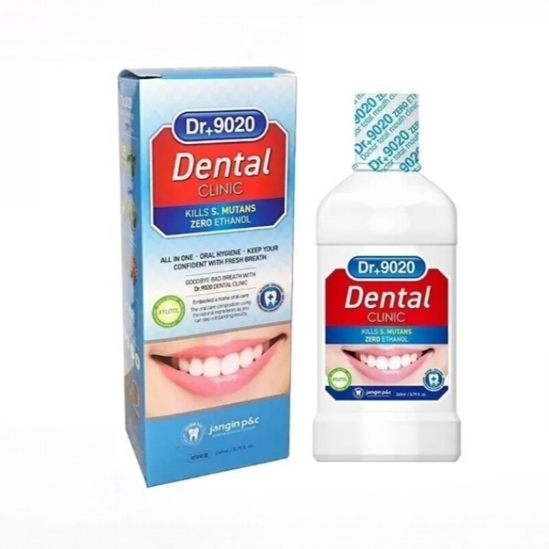 韩国正品DENTAL红参漱口水 DR+9020美白去口臭防蛀牙除细菌 260ml