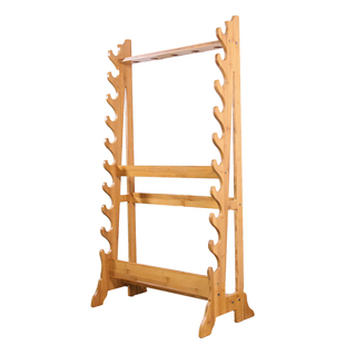 十八般兵器架子刀剑展示架春秋大刀红缨枪武术器械戟 刀枪棍戟架