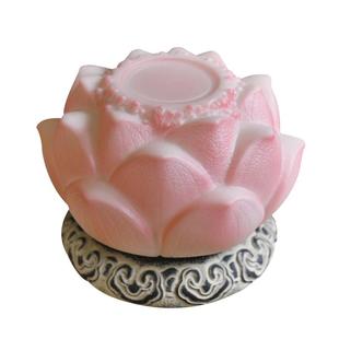 新中式禅意客厅书房卧室装饰台灯茶室仿古风艺术创意荷花树脂灯具