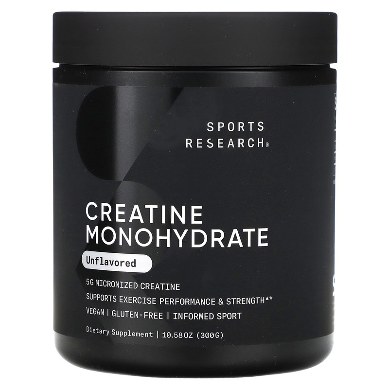 Sports Research一水肌酸粉运动健身肌肉耐力强度充能