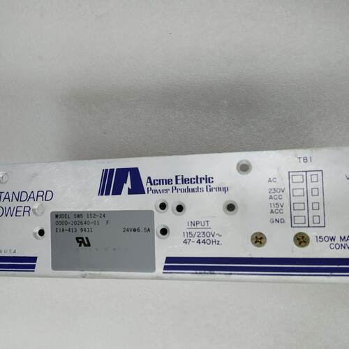 询ACME ELECTRIC STANDARD POWER电源