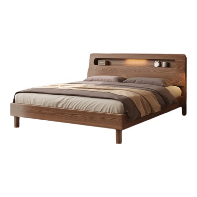 全实木床现代简约家用主卧双人床