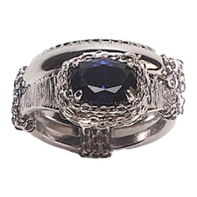 PupilCasket绕链原创锆石戒指