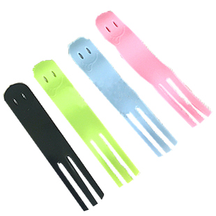 21客同款刀叉一次性蛋糕叉独立包装散装款磨砂食品级笑脸三齿叉子