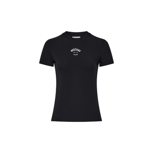 【礼物】Moschino Jeans  女士字母印花棉质短袖T恤